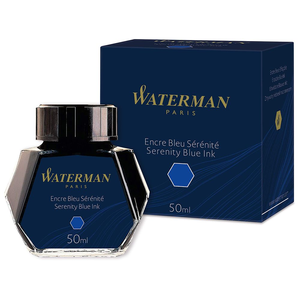 PARISEncre Bleu SérénitéSerenity Blue Ink50mlWATERMANPARIS      Encre Bleu SérénitéSerenity Blue Ink50ml