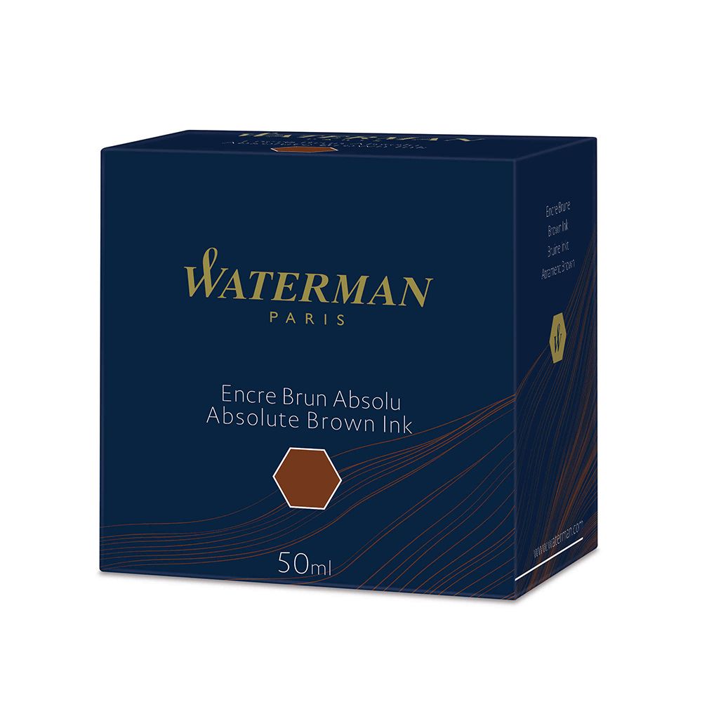 WATERMANPARIS    Encre Brun AbsoluAbsolute Brown Ink50ml