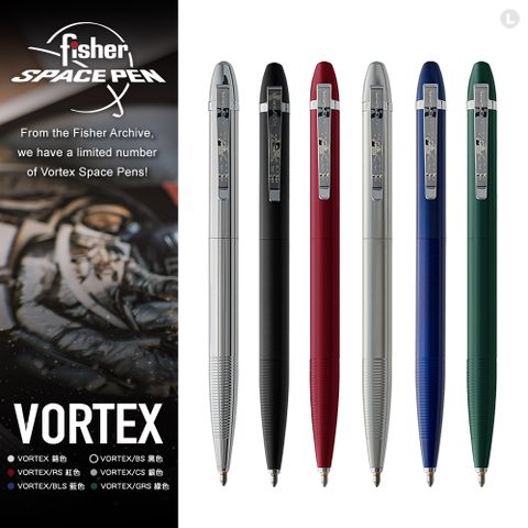 Fisher Space Pen VORTEX 緞面漩渦旋轉太空筆