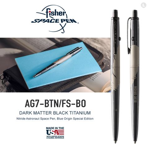 Fisher Space Pen-Blue Origin Special Edition 氮化鈦太空筆/暗黑色
