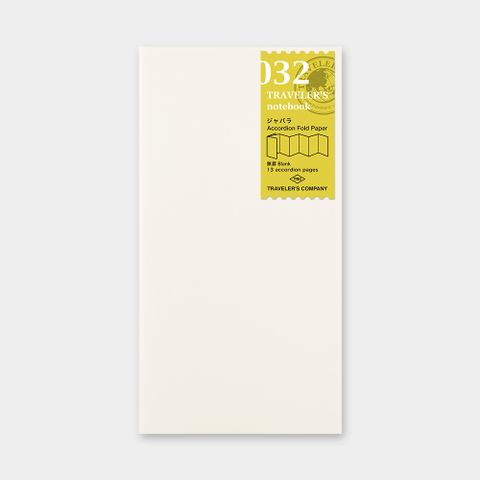 TRC  TRAVELERS notebook 標準尺寸內頁 》032 風琴摺頁繪卷