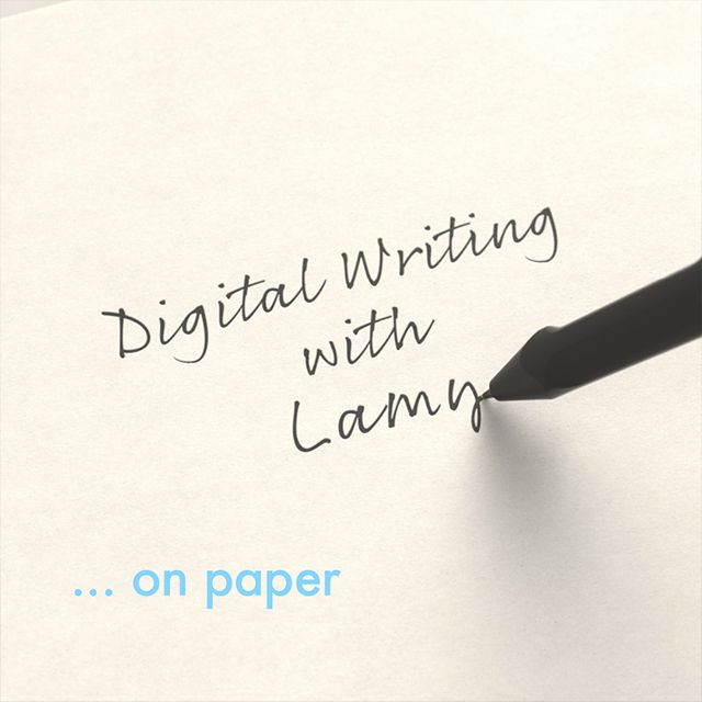 Digital Writingwith on paper