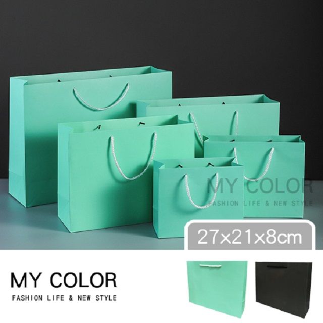 My Color 【3入】 精品牛皮紙袋 禮物袋 (22x18x10cm/27x21x8cm)【Y063】