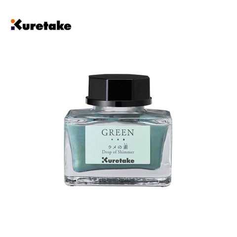 【Kuretake 日本吳竹】ink-café 閃光素 20ML 綠色