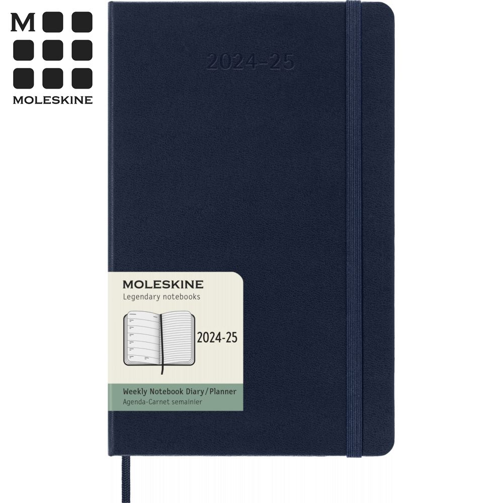 MOLESKINE  2024-2025經典週記手帳18M 硬殼-L型寶藍