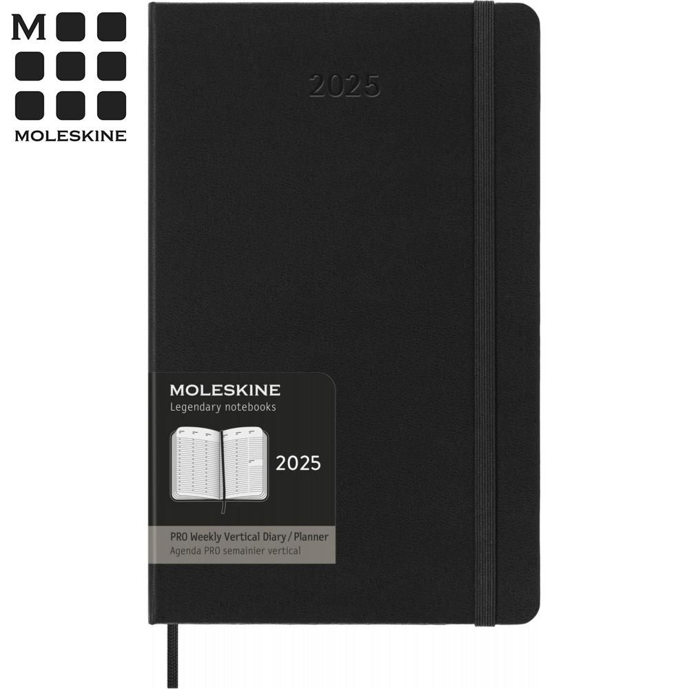 MOLESKINE 2025 Pro直式週記12M 硬殼L黑 PChome 24h購物