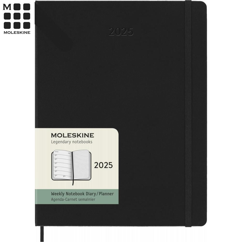 MOLESKINE 2025經典週記手帳12M 硬殼- XL型黑