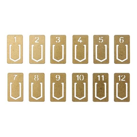 日本 TRC《BRASS 黃銅系列》數字書籤