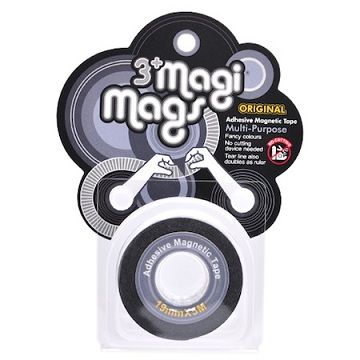 3+ magi mags 磁鐵膠帶19mmX5M-經典系列(經典銀)