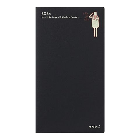 MIDORI 2024 Pocket Diary 手帳 - 歐吉桑 》Slim 月間