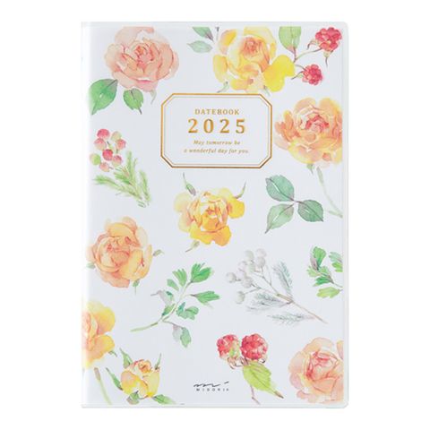 MIDORI 《2025 Pocket Diary 手帳 - 鄉村花漾 》B6 週間橫式