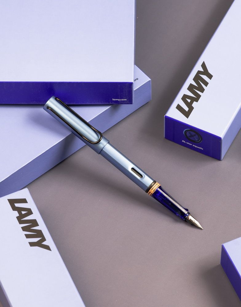 LAMY 	 AL-STAR 恆星系列 2024 限量 AQUATIC- 冰霜藍 鋼筆
