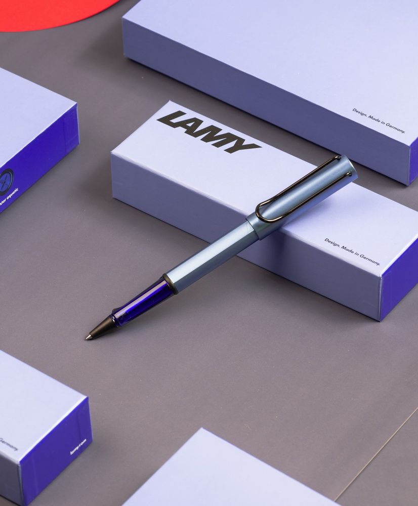 LAMY  AL-STAR系列 2024全球台灣獨家限量 單入雙色筆套禮盒 - aquatic冰霜藍 鋼珠筆