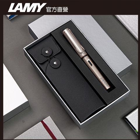 LAMY LX 奢華系列 限量 黑線圈筆袋禮盒 鋼筆 -多彩選