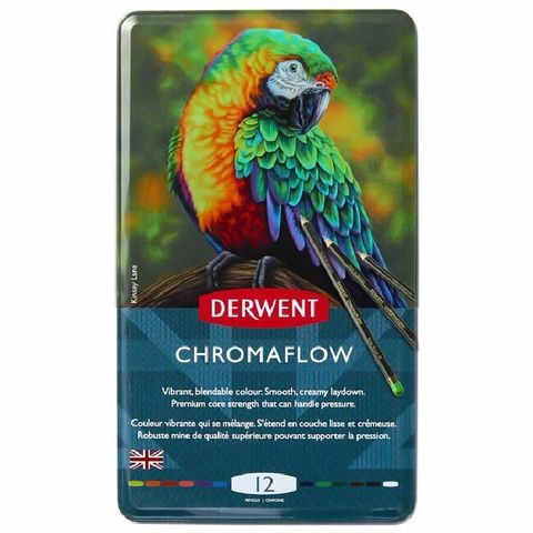 DERWENT 德爾文 DW2305856 CHROMAFLOW 油性色鉛 12色