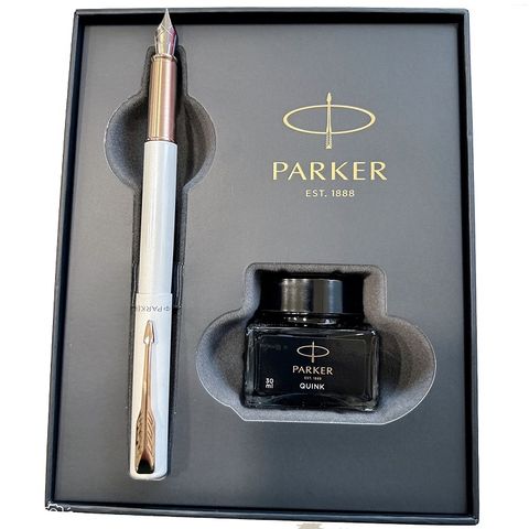 PARKER 派克 新Vector威雅XL系列 月光白限定版鋼筆墨水禮盒組