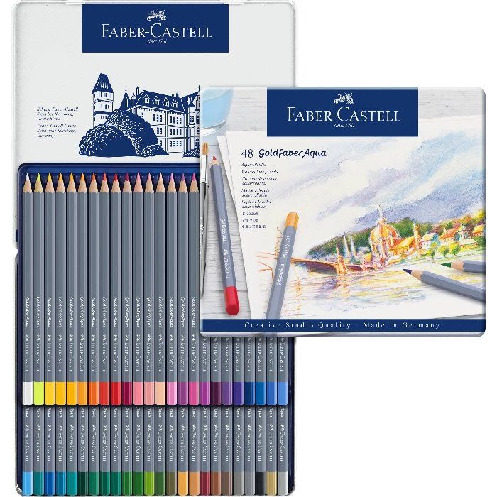 Faber-Castell創意工坊水彩色鉛筆48色*114748 - PChome 24h購物