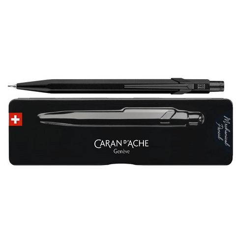 瑞士CARAN d’ACHE 卡達 自動鉛筆 黑844.496