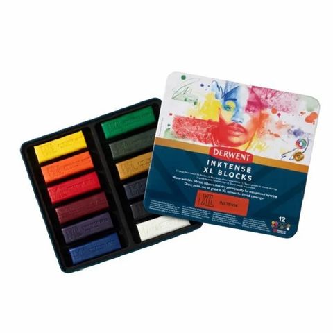 德爾文 INKTENSE 水墨彩條XL-12入鐵盒裝