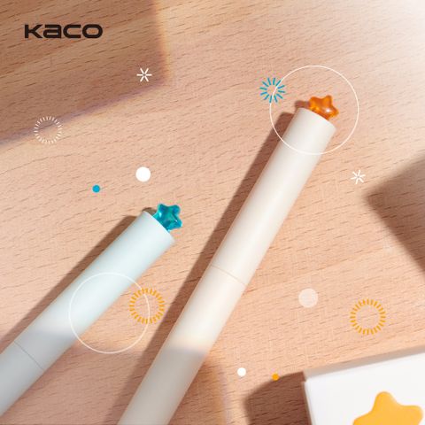 【KACO】FIRST STAR 星願0.5黑色旋轉中性筆組