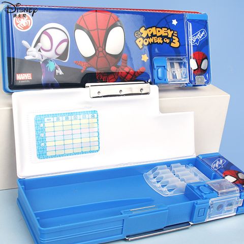 漫威英雄蜘蛛人雙面鉛筆盒多功能鉛筆盒 579974(復仇者聯盟 平輸品)