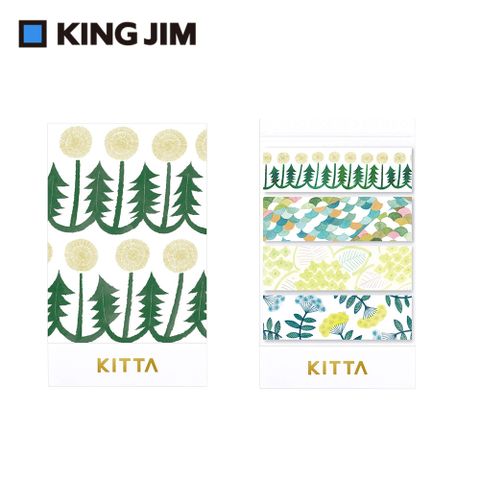 【KING JIM】KITTA隨身攜帶和紙膠帶 花8 (近藤百恵設計款)