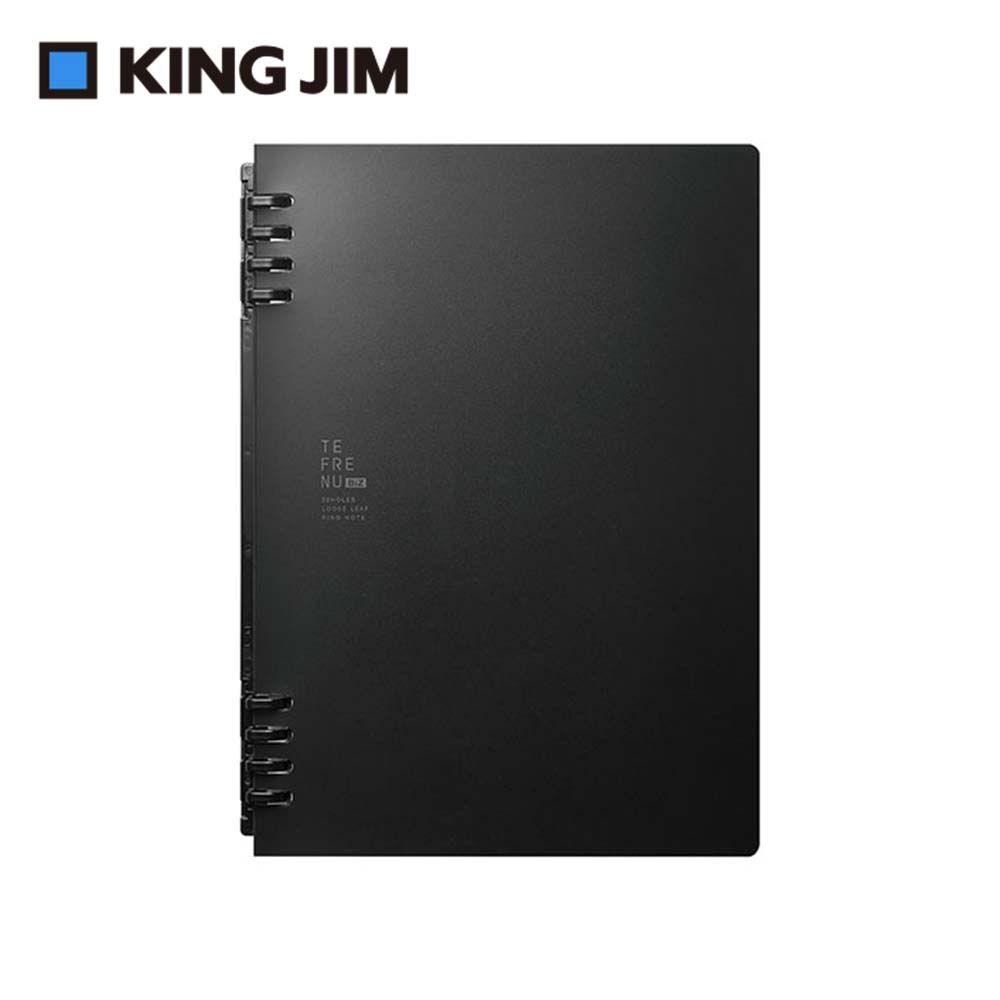 KING JIM TEFRENU BiZ 商務用活頁線圈本筆記本 A5 黑色 (9854TEB-BK)