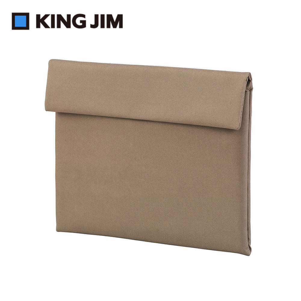 KING JIM NEW BASIC 輕型防潑水筆電內袋 卡其色 (PCC100-BE)