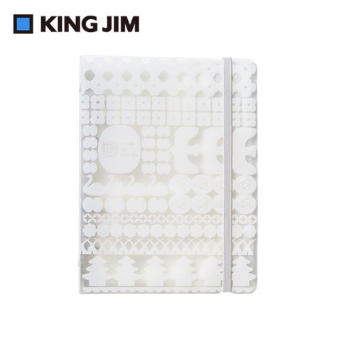 KING JIM 大人貼紙收集活頁本 白色