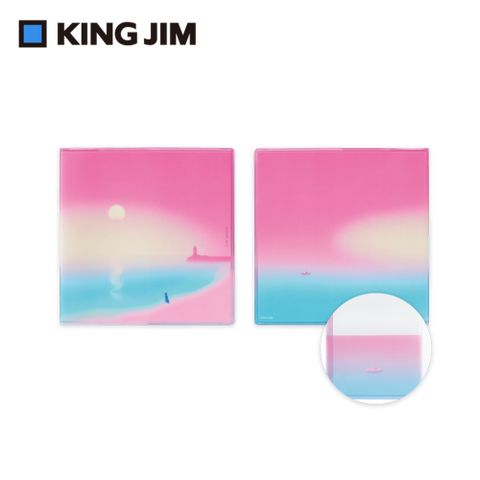 【KING JIM】 HITOTOKI NOTE 手帳筆記本 方形尺寸 夕陽