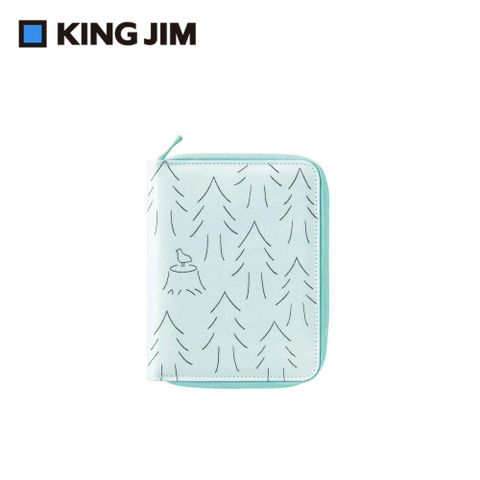 KING JIM HITOTOKI NOTE 手帳筆記本 拉鍊款 護照尺寸 森林