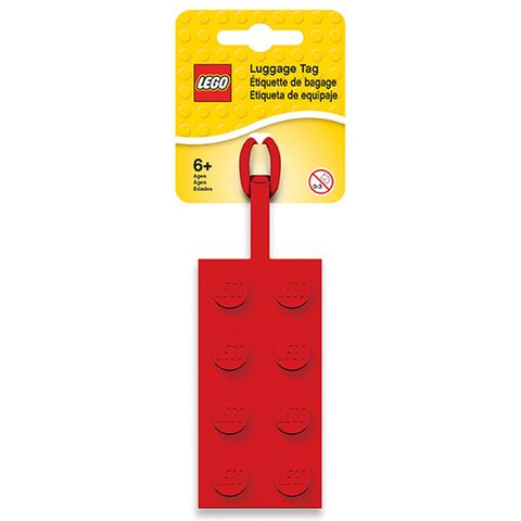 LEGO樂高積木造型吊牌-紅色