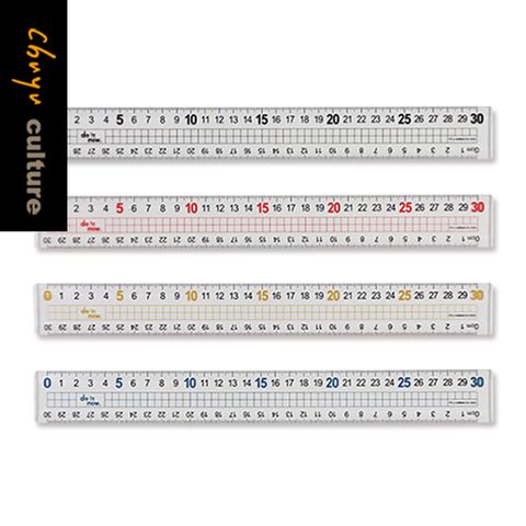 DO-10003 30cm大字方格尺【4入】