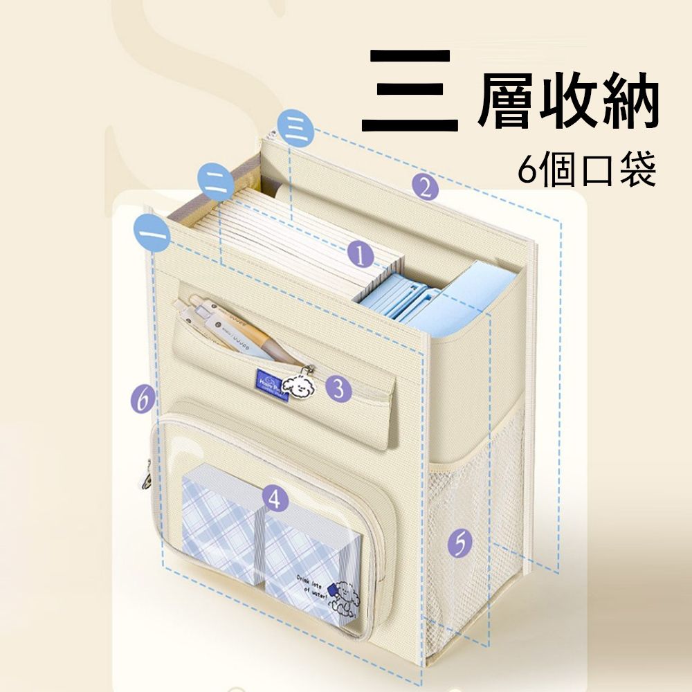 Janyo 帆布大容量學生手提補習袋 分類收納手提袋 資料袋 文件袋 開學必備