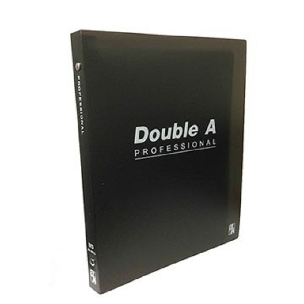 Double A  A5 20孔活頁夾(辦公室系列)-黑