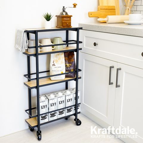Kraftdale MOBY 超薄推車 辦公桌推車 廚房推車 角落推車 邊桌 公文櫃 角落空間活化! 讓角落空間、櫥櫃間的間隙也能有效收納
