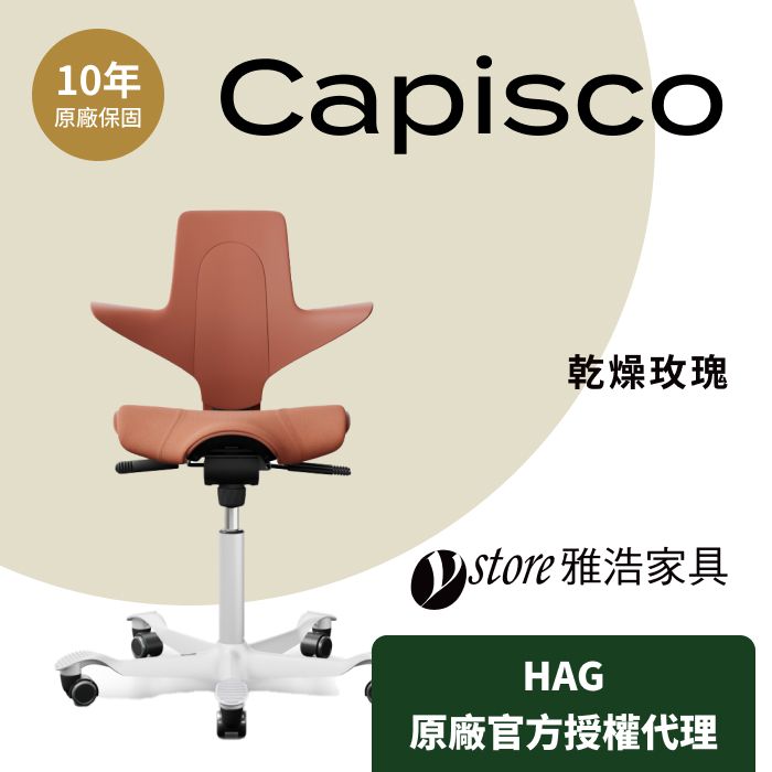 HAG 【Ystore雅浩家具】Capisco Puls 人體工學椅_乾燥玫瑰