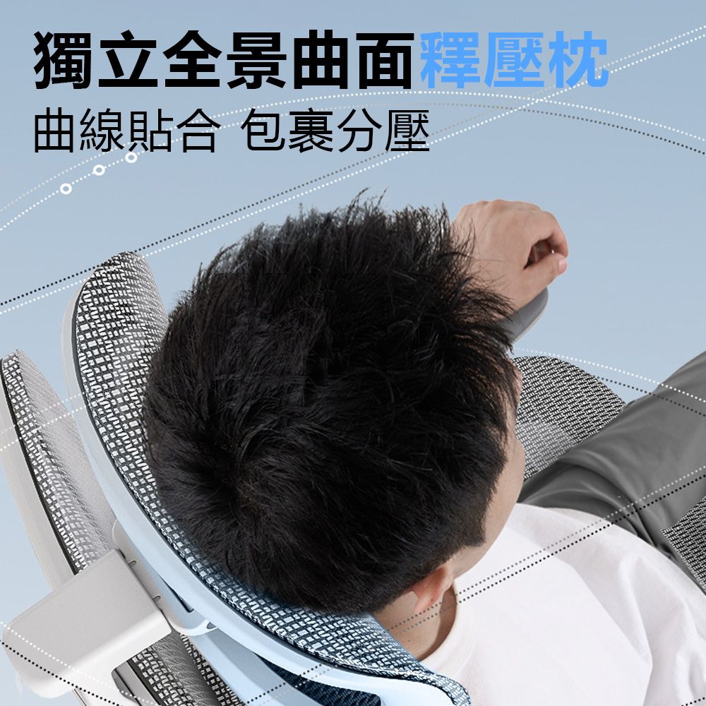 獨立全景曲面釋壓枕曲線貼合 包裹分壓