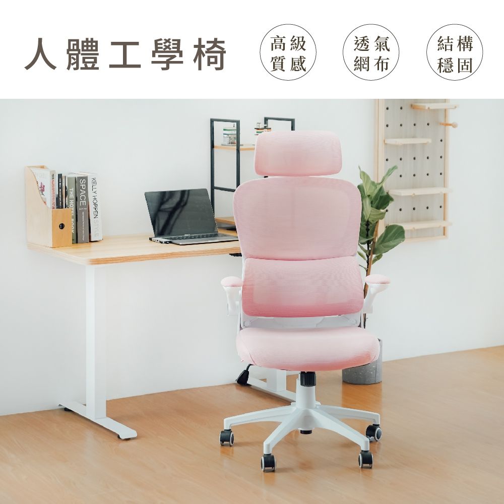 人體工學椅高級透氣結構質感網布穩固KELLY HOPPEN