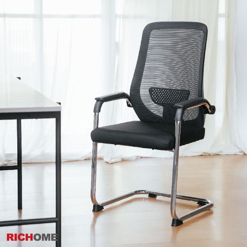 RICHOME 簡約透氣會議椅 辦公椅 會議椅 培訓椅 麻將椅 電腦椅 椅子 弓形椅 工作椅 CH1414
