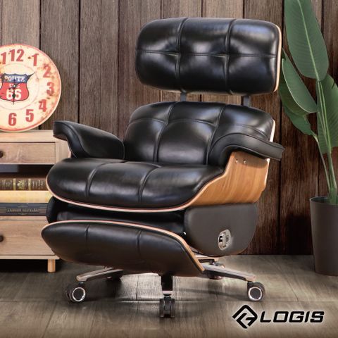 LOGIS 伊姆斯智能真皮椅 總裁椅 視聽椅【B1650】
