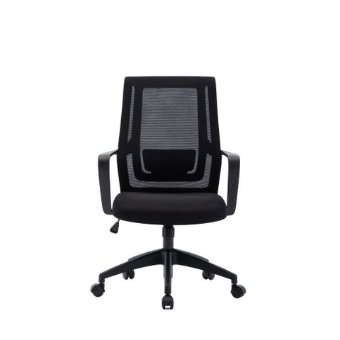 【YOKA 佑客】Q3 中背辦公網椅【黑】免組裝(辦公椅 主管椅 電腦椅)