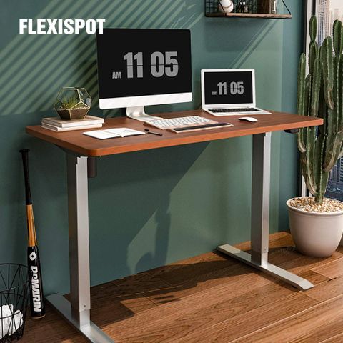 【Flexispot】二段式電動升降桌 120*60cm 桌組