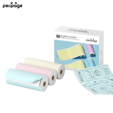 PeriPage 愛立熊 愛立熊紙廠 彩色貼紙 77mm 感熱貼紙 標籤貼紙 標籤紙 打印紙 熱敏紙