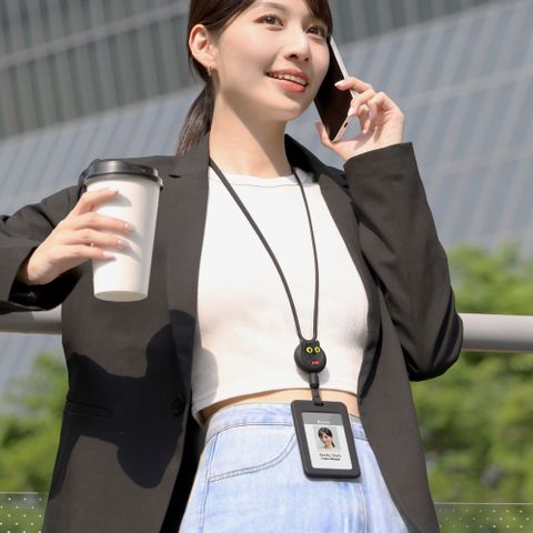 Bone / 頸掛伸縮開窗識別證套 證件套 卡套 工作證套