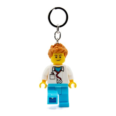 LEGO樂高城市系列男醫生鑰匙圈燈