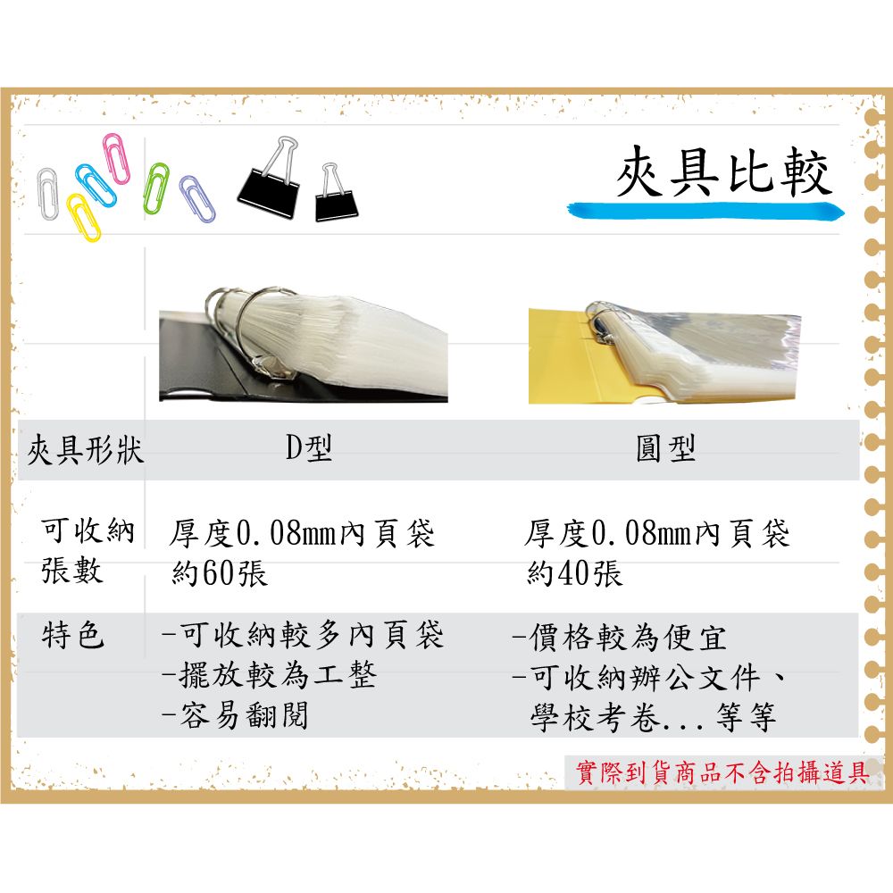 全勝 A4 PP D型1吋四孔夾