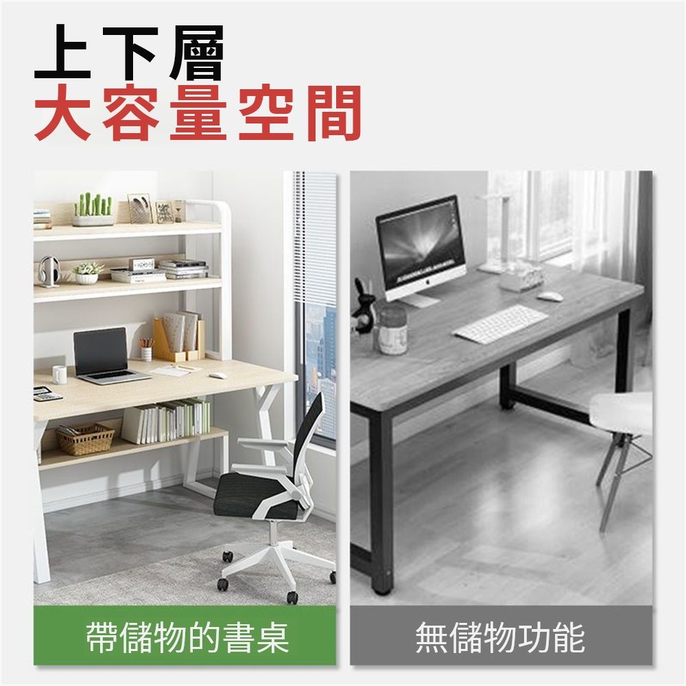  洞洞板二合一電腦桌 （長140公分 成長書桌 書架一體學生書桌 學習桌 層架置物書桌 電玩桌 電競桌）
