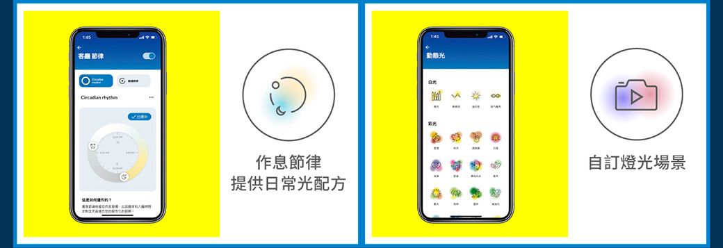 客廳  rhythm作息節律提供日常光配方訂燈光場景