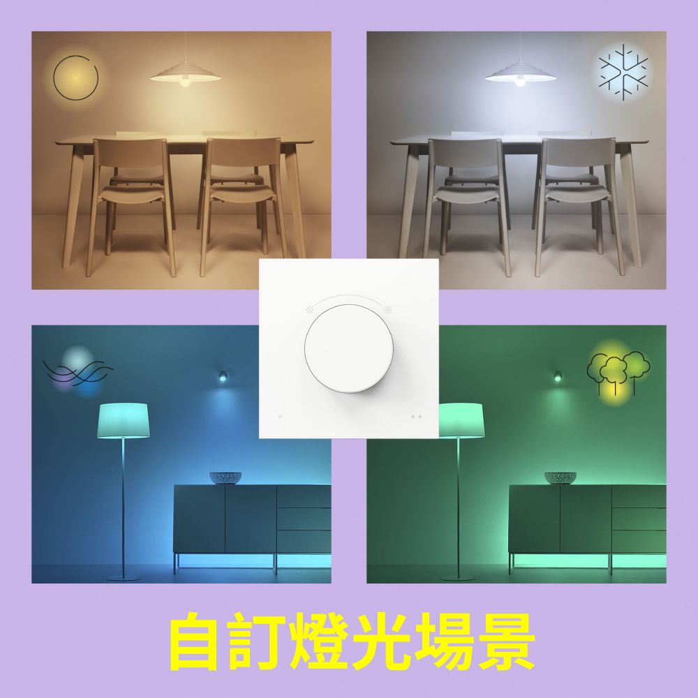 PHILIPS 飛利浦照明 WiZ 智能旋鈕調光開關(PW023)